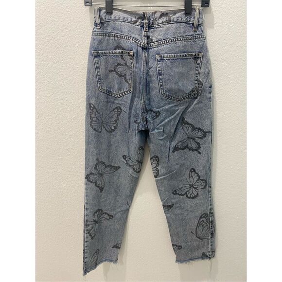 Pacsun Buttlerfly High Rise Straight Jeans Size 25 - Picture 9 of 13